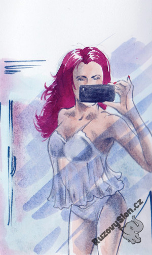 sexy selfie v zrcadle