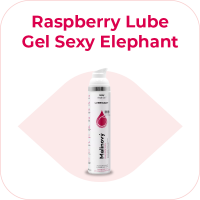 Malinový lubrikační gel Sexy Elephant (100 ml)