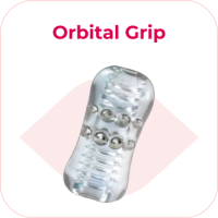 Masturbátor Orbital Grip, Clear Jack, masturbátor s kuličkama