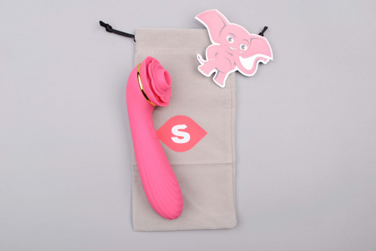 Adore Lilien II. tlakový vibrátor (15 cm), Toybag