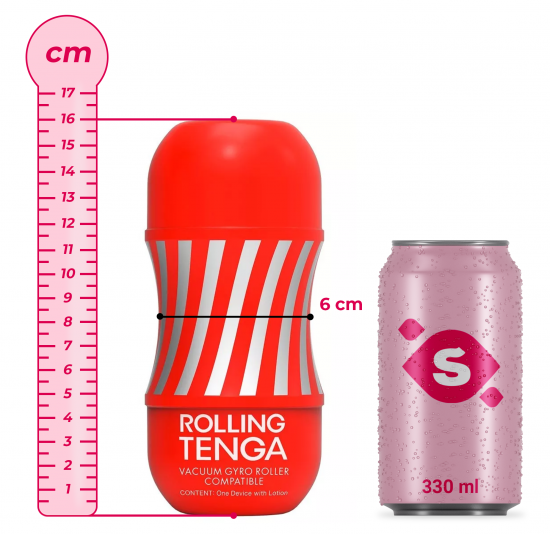 Tenga Cup pro masturbátor Tenga Vacuum Gyro Roller (16 cm)