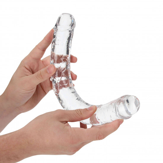 Oboustranné dildo Crystal Clear (34 cm)