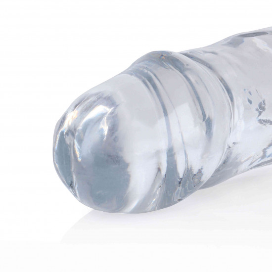 Oboustranné dildo Crystal Clear (34 cm)