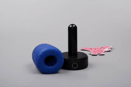 Masturbátor s nahřívacím stojánkem Aetheric Cup (11,5 cm) + dárek erekční kroužek