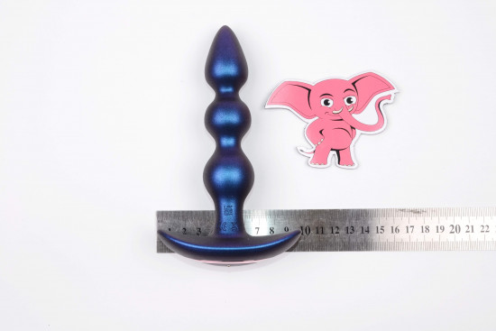 Vibrační anální kuličky Buttocks Bold Beaded s dálkovým ovladačem (16 cm), rozměry