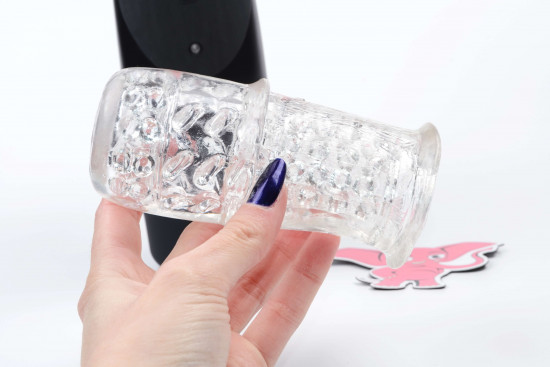 The Handy Ultimate Handjob interaktivní přirážecí masturbátor (23 cm)