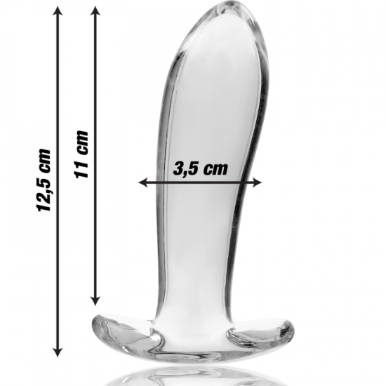 Skleněný anální kolík Borosilicate Nebula (12,5 cm)