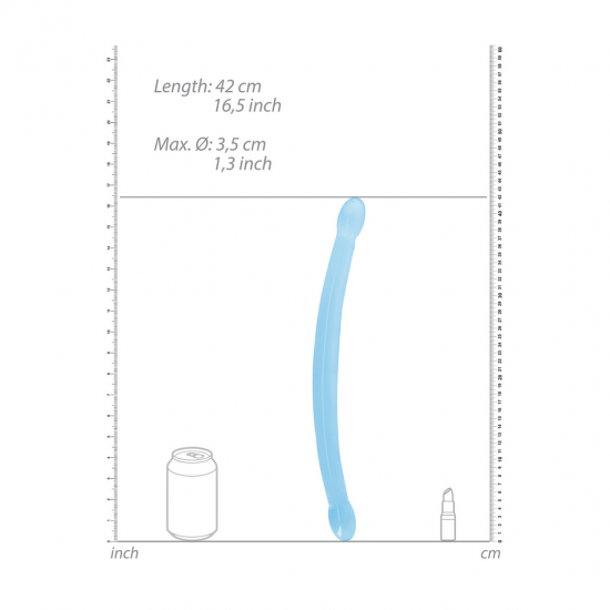 Oboustranné gelové dildo Flexi Duo (42 cm)