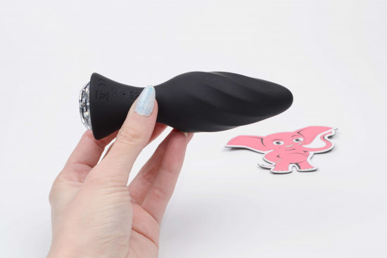 Vibrační anální kolík Diamond Vibe s dálkovým ovládáním (12,3 cm)