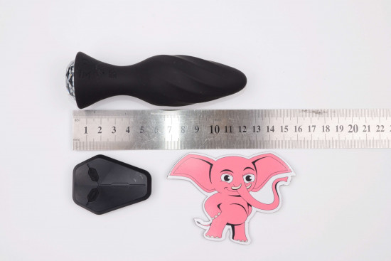 Vibrační anální kolík Diamond Vibe s dálkovým ovládáním (12,3 cm)