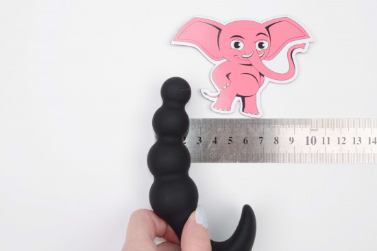 Vibrační anální kuličky Vibro Anal Beady s dálkovým ovládáním (12,8 cm), rozměry
