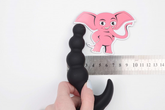Vibrační anální kuličky Vibro Anal Beady s dálkovým ovládáním (12,8 cm), rozměry