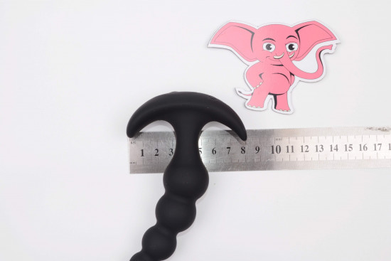 Vibrační anální kuličky Vibro Anal Beady s dálkovým ovládáním (12,8 cm), rozměry