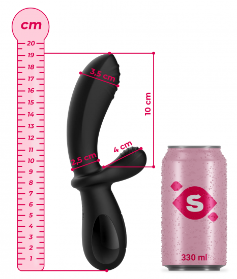 Vibrátor pro elektrosex s výběžkem na klitoris Elexcite Voltage (19,3 cm)