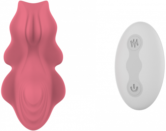 Kalhotkový vibrátor The Silent Wave s dálkovým ovládáním (8,7 cm)