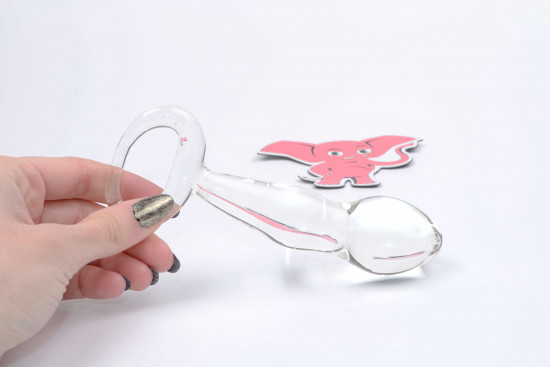 Skleněné dildo Orgasmic Me (11,5 cm)