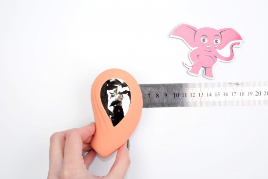 Tepající vibrátor na klitoris Pulsation Prodigy (9 cm), rozměry