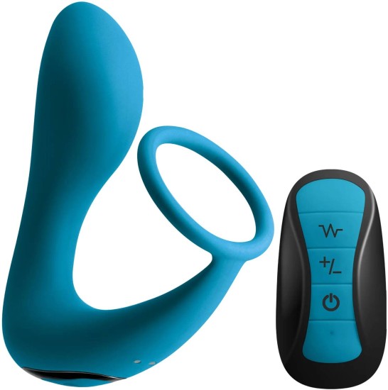 Anální kolík Slingshot II s erekčním kroužkem a dálkovým ovládáním (11,9 cm)