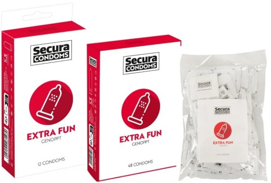 Secura Extra Fun – vroubkované kondomy