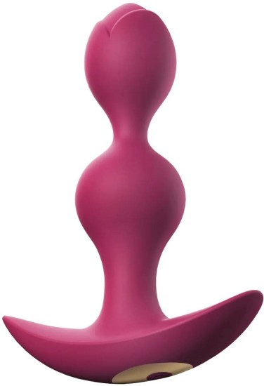 Vibrační anální kuličky Duovelle (11,2 cm), fialové