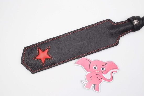 Kožená plácačka Leatherix Star (40 cm)