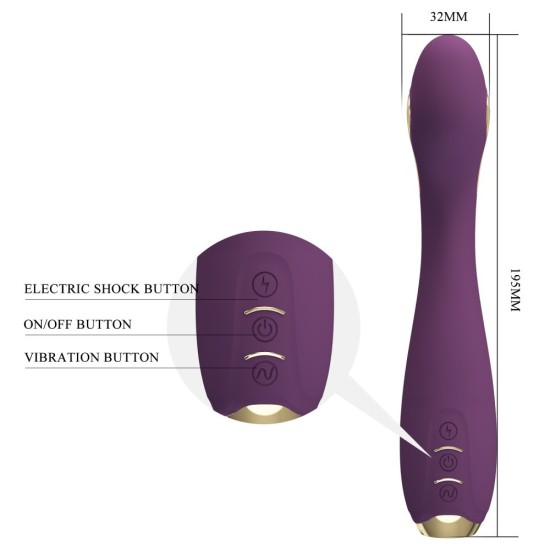 Vibrátor pro elektrosex Explosion of Pleasure s mobilní aplikací (19,5 cm)