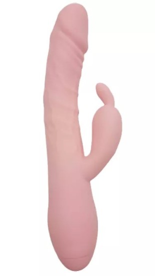 Handsfree pulzátor s výběžkem na klitoris Pulzie Bunny (22 cm)