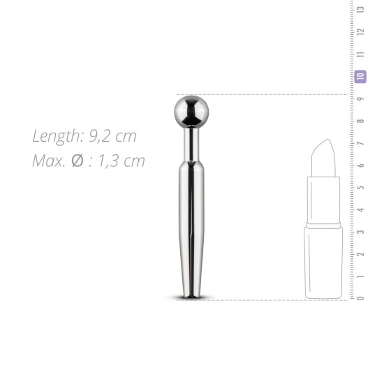 Korte Holle Penis Plug Met Afneembare Top