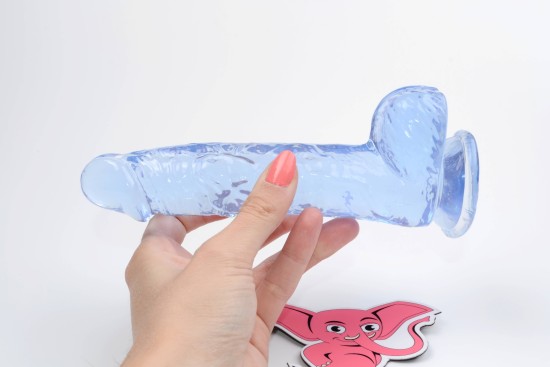 Realistické dildo Clear Pleasure (15 cm)