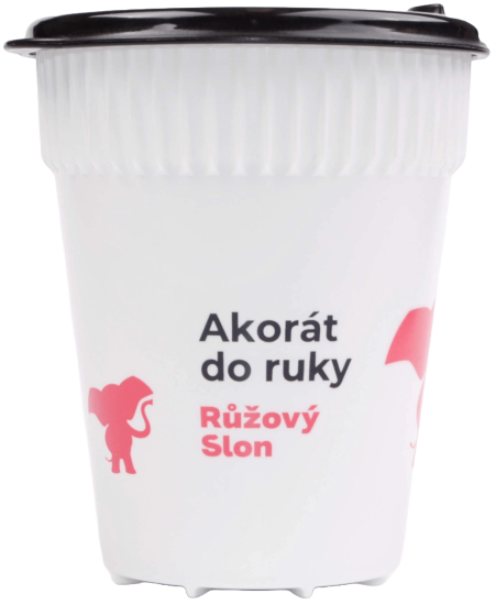 Merch – hravý sloní kelímek Růžový Slon (0,3 l)