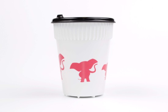 Merch – hravý sloní kelímek Růžový Slon (0,3 l)
