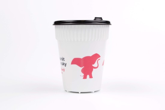 Merch – hravý sloní kelímek Růžový Slon (0,3 l)
