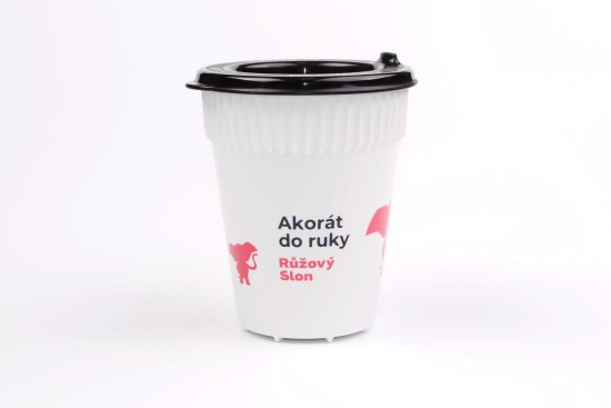 Merch – hravý sloní kelímek Růžový Slon (0,3 l)