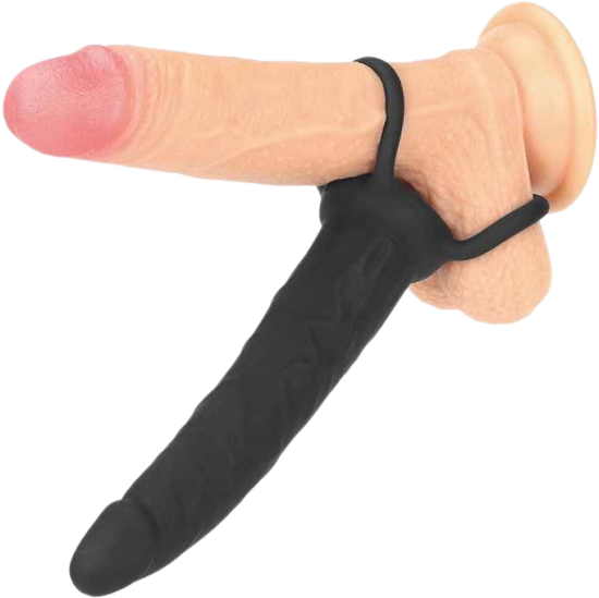 Připínací penis Dual Penetrator (15,3 cm)