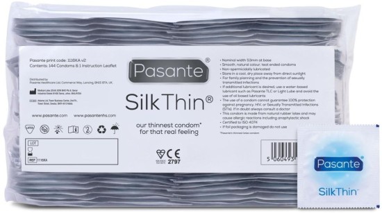 Pasante Silk Thin Condoms 12pcs