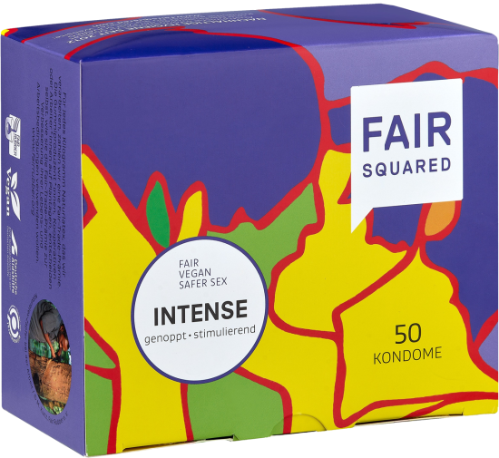 Fair Squared Maxi-Pack: Intense, 50 Fair Trade condoms