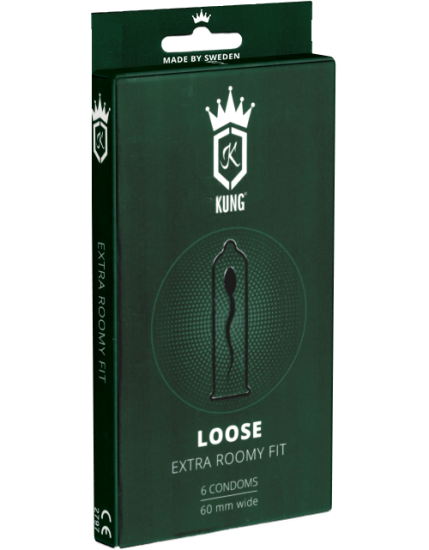 Kung Single: Loose, 6 very large condoms