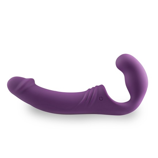 EASYTOYS VIBE COLLECTION Samodržící Strap-On Vibrátor - Fialový
