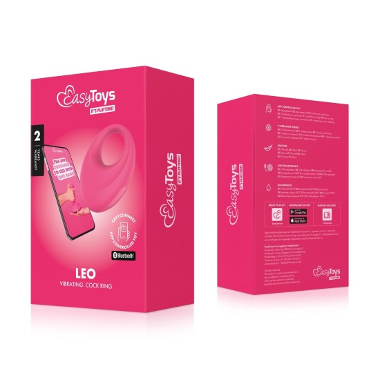 EASYCONNECT - Vibrační kroužek na penis Leo ovládaný aplikací