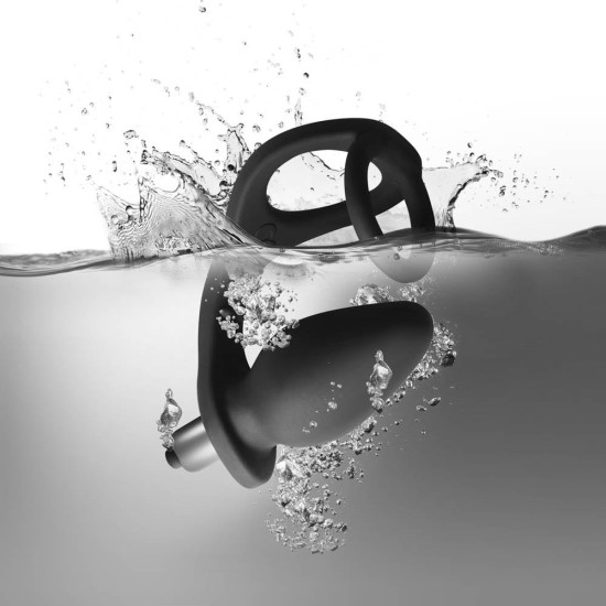 Ro-Zen Černý 7 Rychlostní Vibrátor na Penis a Varle