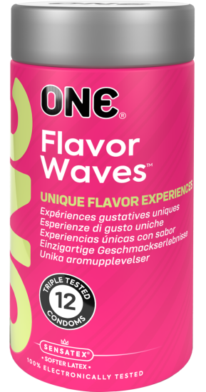 ONE Flavor Waves, 12 tasty condoms