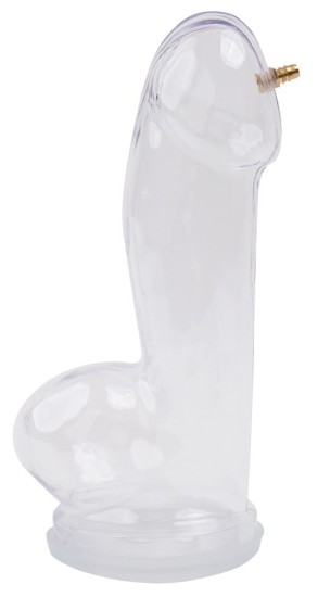 Vakuový válec pro penis XL čirý