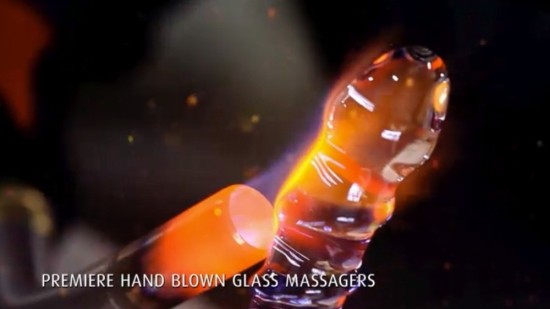 Icicles No. 62 Průhledné skleněné dildo