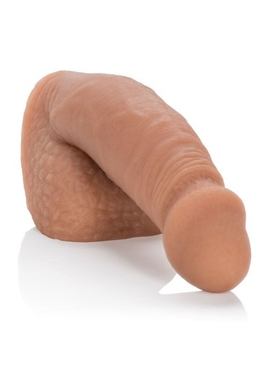 Nasazovací penis, 12,8 cm – Hnědý