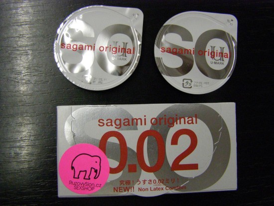 Sagami - japonské kondomy 0,02mm - 2ks
