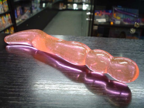 Dildo tvrdý Crystal 20 x 2,5 cm