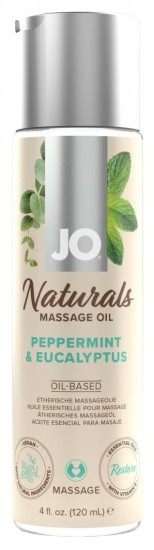System JO - Naturals Massage Oil Peppermint & Eucalyptus 120 ml