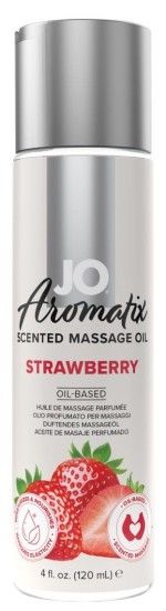 System JO - Aromatix Scented Massage Oil Strawberry 120 ml