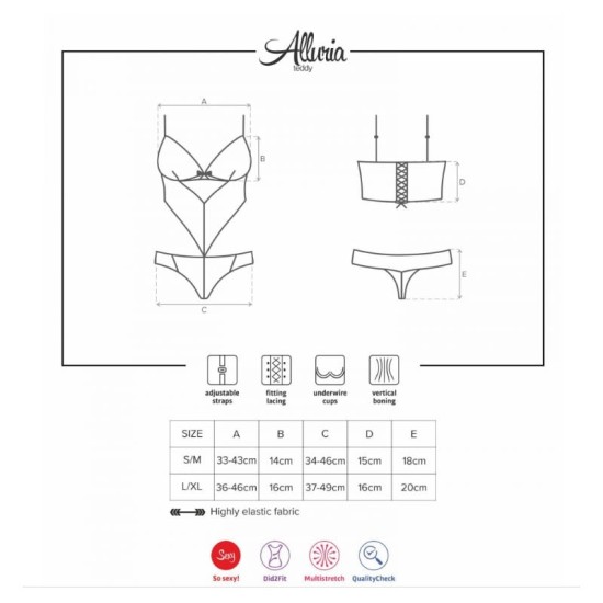 Obsessive body Alluria, S–M