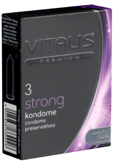 Vitalis Premium Single: Strong, 3 condoms